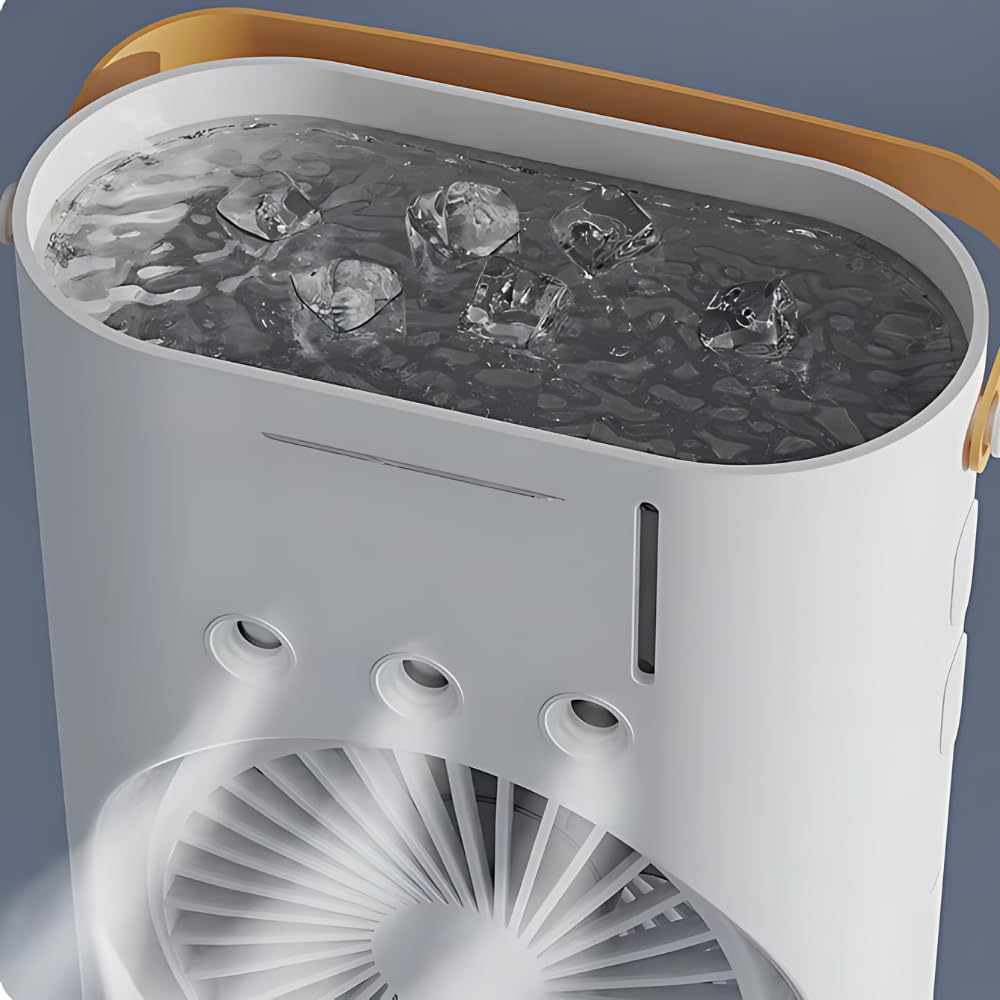 “Mini Personal AC with Mist + RGB Cooling”