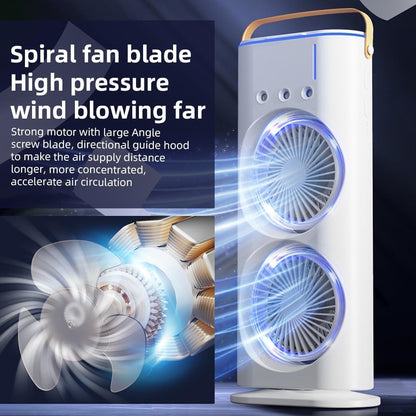 “Mini Personal AC with Mist + RGB Cooling”
