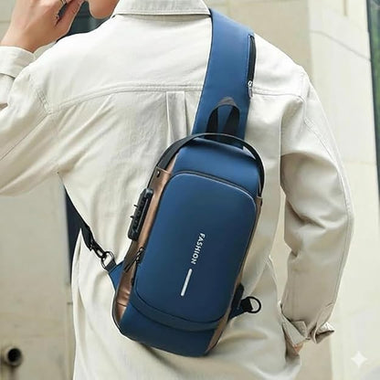 Spiffy Mini Waterproof Crossbody Sling Bag – Anti Theft Chest Backpack for Men & Women