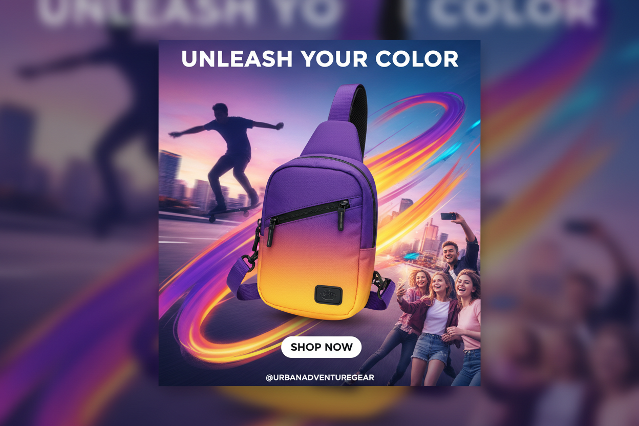 Mini Sling Bag - Bold Ad Poster