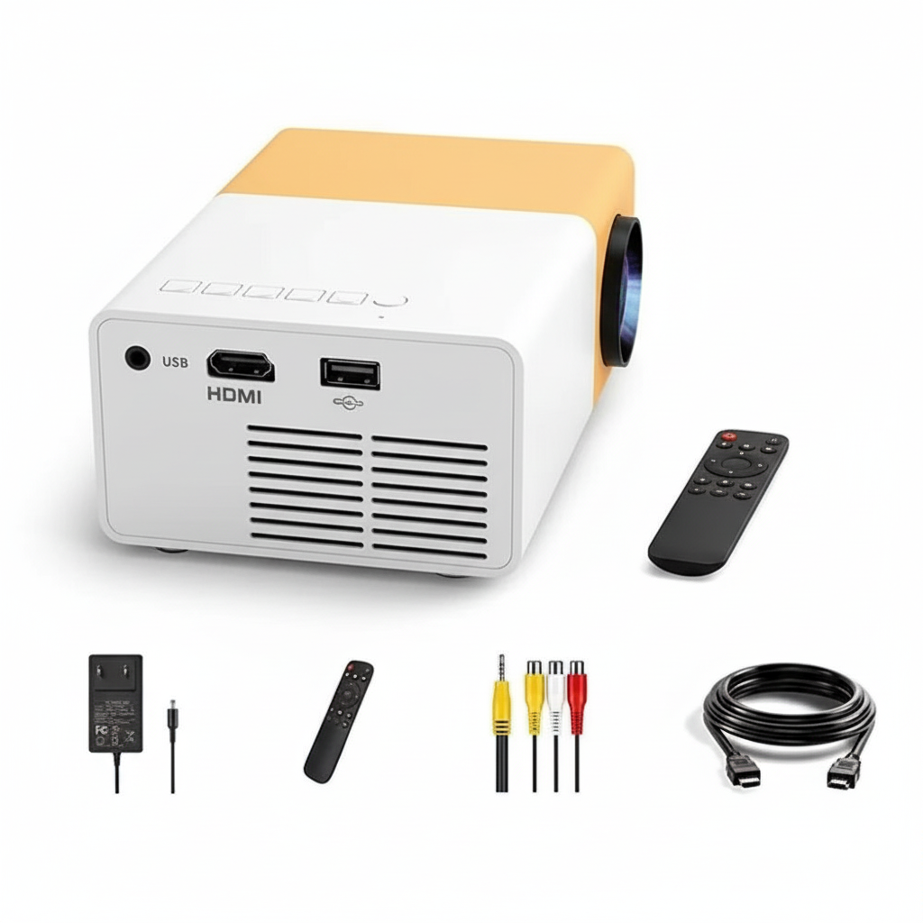 Projector ports and remote