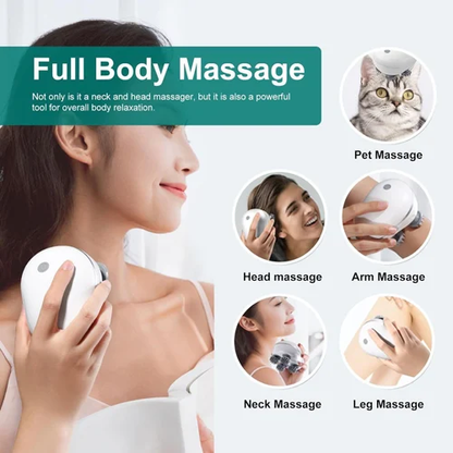Electric Scalp Massager – Rechargeable Head & Body Massager with Red Light Therapy