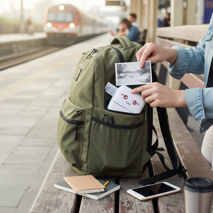 Portable printer in bag