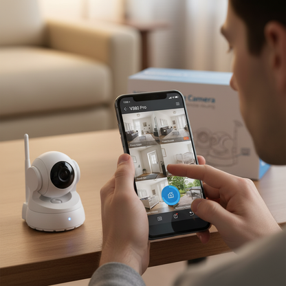 V380 Pro app on smartphone