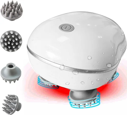 Electric Scalp Massager – Rechargeable Head & Body Massager with Red Light Therapy